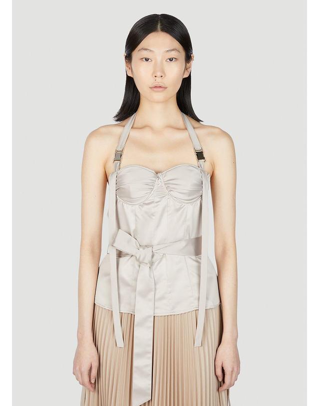 록 [해외직구] 23 S/S Rokh HALTERNECK 코르셋 탑 R0CA257 JP 01BEIGE B0110813851 착용컷