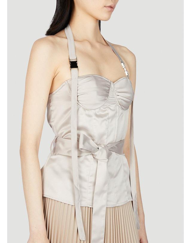 록 [해외직구] 23 S/S Rokh HALTERNECK 코르셋 탑 R0CA257 JP 01BEIGE B0110813851 착용컷