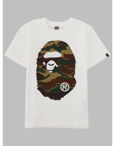 [해외직구] 26 S/S 베이프 티셔츠 콘 로고 빅 APE E STAMPA MIMETICA (KIDS 상품) 001TEM303054K_WHXGR B0042185136