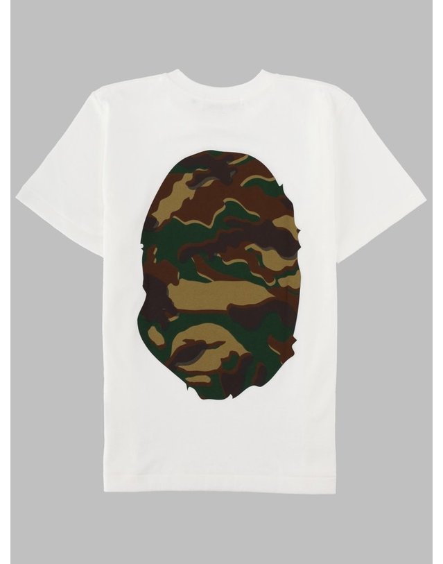 베이프 [해외직구] 26 S/S 베이프 티셔츠 콘 로고 빅 APE E STAMPA MIMETICA (KIDS 상품) 001TEM306054K_WHXGR B0042185134 착용컷
