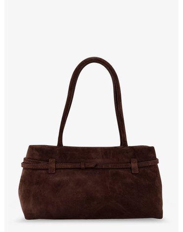 [해외직구] 마누 아뜰리에 르 CAMBON 이스트 웨스트 스웨이드 숄더 백 2025262DEEP BROWN B0652241283