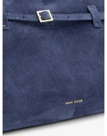 [해외직구] 마누 아뜰리에 르 CAMBON 35 스웨이드 핸드백 2025245DARK NAVY B0652242779