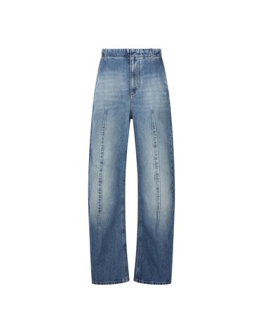 [해외직구] MM6 메종 마르지엘라 블루 데님 BARREL 레그 진 S52KA0567M30058965 B0562206989