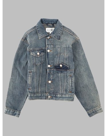 [해외직구] 26 F/W MM6 메종 마르지엘라 GIACCA 인 데님 콘 로고 (KIDS 상품) M61033K_MM08DM601 B0042246727