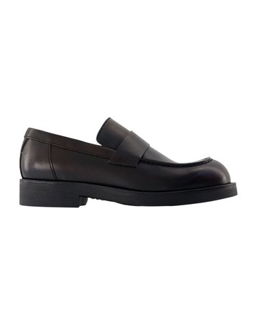 [해외직구] 26 F/W MM6 메종 마르지엘라 로퍼 MM6 MAISON MARGIELA 레더 블랙 SH1WR0006-P7896-H0A16 B0732327068