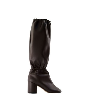 [해외직구] 26 F/W MM6 메종 마르지엘라 부츠 MM6 MAISON MARGIELA 신세틱 다크 브라운 S66WW0106-P7867-T8243 B0732327066