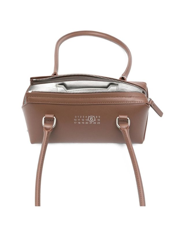 엠엠식스 메종 마르지엘라 [해외직구] MM6 메종 마르지엘라 미니 브라운 SMOOTHLEATHER 숄더 백 SB6ZH0039P9061T9012 B0302318146 착용컷