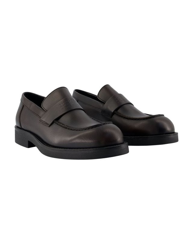 엠엠식스 메종 마르지엘라 [해외직구] 26 F/W MM6 메종 마르지엘라 로퍼 MM6 MAISON MARGIELA 레더 블랙 SH1WR0006-P7896-H0A16 B0732327068 착용컷