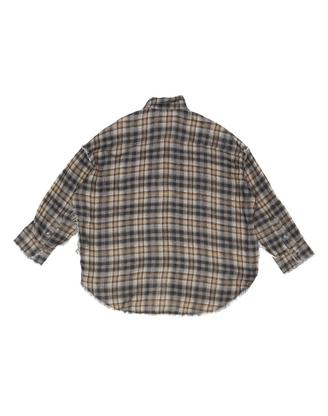 알13 [해외직구] 26 F/W 알13 와이셔츠 A QUADRI 인 꼬또네 GRIGIA R13WR075R925A/GCP B0742237964 착용컷