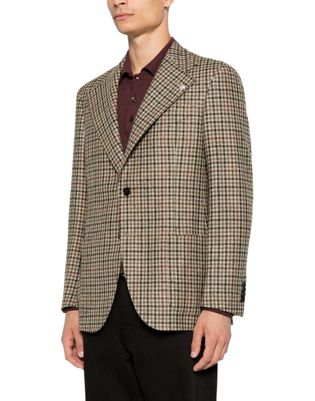 가브리엘파시니 [해외직구] 가브리엘라 파시니 CHECKPATTERN PEAKLAPELS 블레이저 2741625421 B0192313744 착용컷