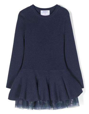 [해외직구] 23 F/W 시모네타 드레스 FLOUNCES (KIDS 상품) ST1A00K_W0121620BL B0041929490
