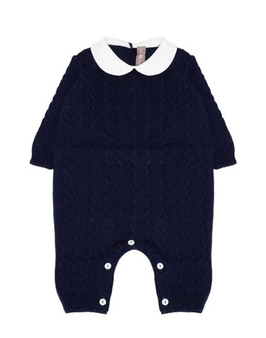 [해외직구] 리틀베어 블루 퓨어 버진 울 ONESIE (KIDS 상품) 4132BLU B0302263202