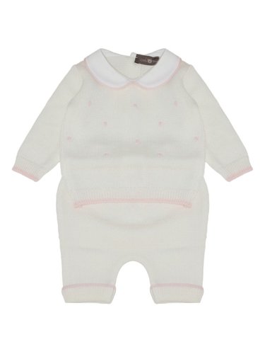 [해외직구] 리틀베어 투피스 NEWBORN OUTFIT MADE 오브 퓨어 버진 울 (KIDS 상품) 4109LATTECIPRIA B0302263204