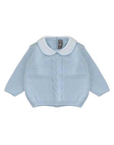 [해외직구] 리틀베어 라이트 블루 퓨어 버진 울 니트 스웨터 (KIDS 상품) 4013CIELO B0302263195