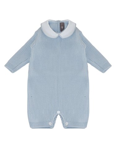 [해외직구] 리틀베어 블루 퓨어 버진 울 ONESIE (KIDS 상품) 4018CIELO B0302263198