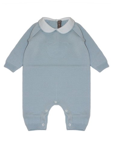 [해외직구] 리틀베어 라이트 블루 퓨어 버진 울 ONESIE (KIDS 상품) 4134CIELO B0302263205
