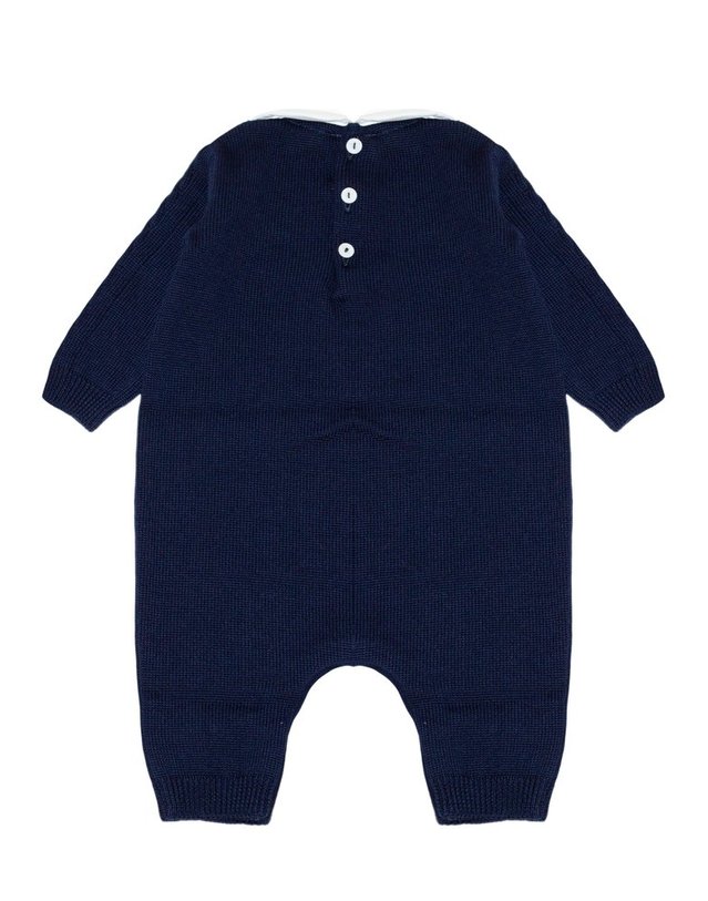 리틀베어 [해외직구] 리틀베어 블루 퓨어 버진 울 ONESIE (KIDS 상품) 4132BLU B0302263202 착용컷