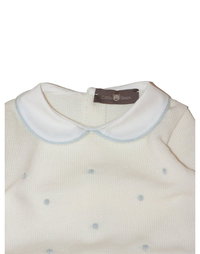 리틀베어 [해외직구] 리틀베어 투피스 NEWBORN OUTFIT MADE 오브 퓨어 버진 울 (KIDS 상품) 4109LATTECIELO B0302263207 착용컷
