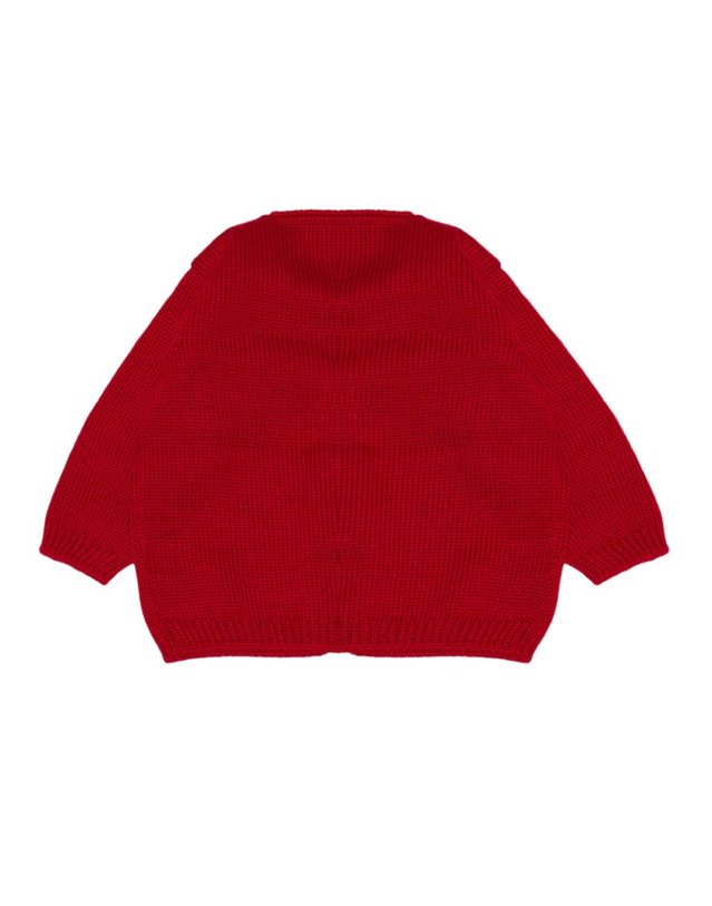 리틀베어 [해외직구] 리틀베어 레드 NEWBORN 가디건 MADE 오브 퓨어 버진 울 (KIDS 상품) 4003ROSSO B0302263225 착용컷