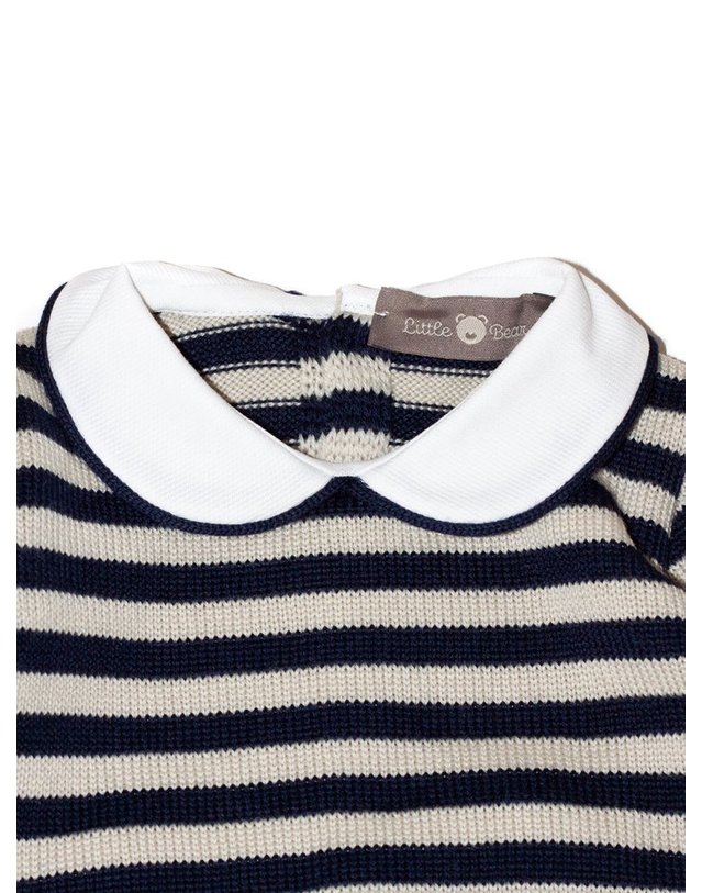 리틀베어 [해외직구] 리틀베어 투피스 NEWBORN OUTFIT 퓨어 버진 울 (KIDS 상품) 4114BLUBURRO B0302263203 착용컷