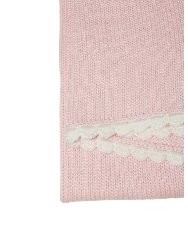 리틀베어 [해외직구] 리틀베어 파우더 핑크 NEWBORN 블랭킷 퓨어 버진 울 (KIDS 상품) 4000CIPRIALATTE B0302263217 착용컷