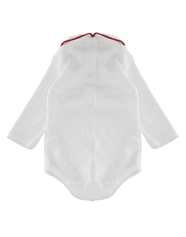 리틀베어 [해외직구] 리틀베어 화이트 코튼 NEWBORN 바디수트 (KIDS 상품) 3027BCOROSSO B0302263197 착용컷