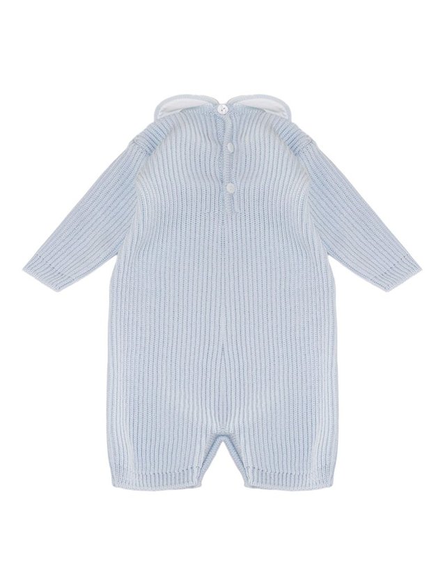 리틀베어 [해외직구] 리틀베어 블루 퓨어 버진 울 ONESIE (KIDS 상품) 4018CIELO B0302263198 착용컷