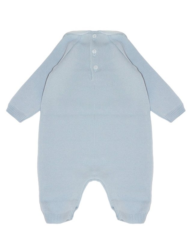 리틀베어 [해외직구] 리틀베어 라이트 블루 퓨어 버진 울 ONESIE (KIDS 상품) 4134CIELO B0302263205 착용컷