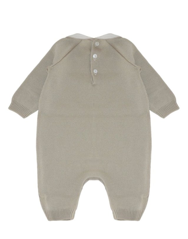 리틀베어 [해외직구] 리틀베어 BUTTERBEIGE 퓨어 버진 울 ONESIE (KIDS 상품) 4134BURRO B0302263200 착용컷