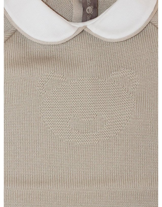 리틀베어 [해외직구] 리틀베어 BUTTERBEIGE 퓨어 버진 울 ONESIE (KIDS 상품) 4134BURRO B0302263200 착용컷