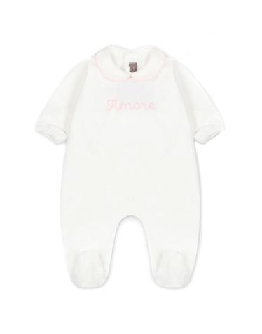 [해외직구] 리틀베어 화이트 셔닐 SLEEPSUIT (KIDS 상품) 7041LATTEROSA B0301393426