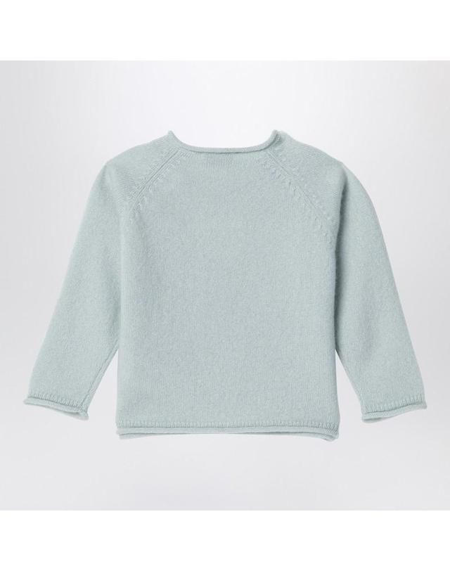 일구포 [해외직구] 24 F/W 일구포 라이트 그린 울 풀오버 (KIDS ) A24MA340EM300-AWO-5210 B0051839514 착용컷