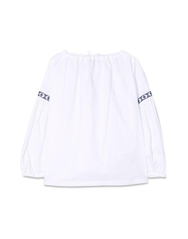 일구포 [해외직구] 22 S/S 일구포 화이트블루 MLONG 셔츠 (KIDS 상품) P22CL222C0031K_0149 B0040187297 착용컷