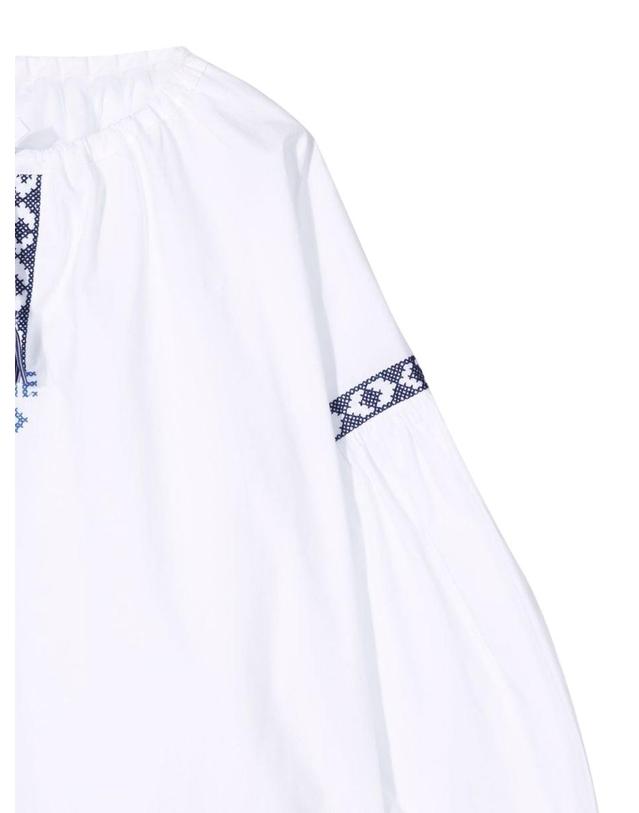 일구포 [해외직구] 22 S/S 일구포 화이트블루 MLONG 셔츠 (KIDS 상품) P22CL222C0031K_0149 B0040187297 착용컷