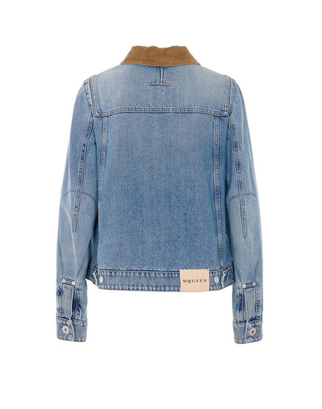 알렉산더맥퀸 [해외직구] 26 S/S 알렉산더 맥퀸 박시 데님 자켓 852182/QMAD04383 B0011915295 착용컷