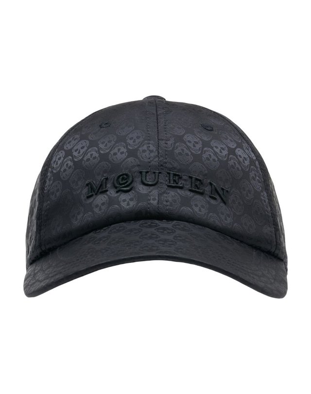 알렉산더맥퀸 [해외직구] 26 S/S 알렉산더 맥퀸 스컬 리피트 캡 ALEXANDER MCQUEEN 신세틱 블랙 8386324419Q1000 B0731945942 착용컷