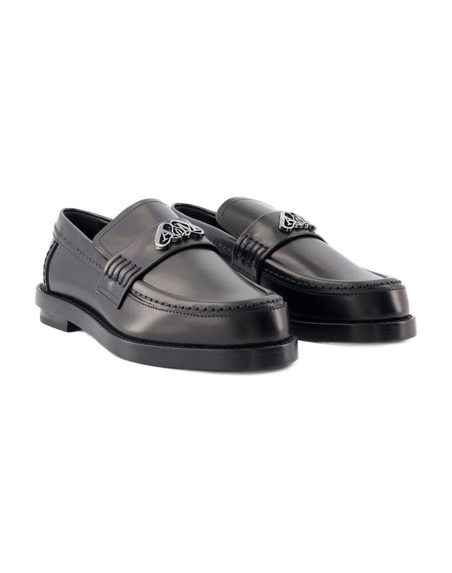알렉산더맥퀸 [해외직구] 24 S/S 알렉산더 맥퀸 SEAL 로퍼 ALEXANDER MCQUEEN 레더 BLACKARGENTE 783218WIES31081 B0731457431 착용컷