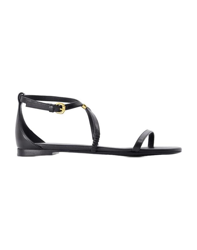 알렉산더맥퀸 [해외직구] 24 S/S 알렉산더 맥퀸 하니스 샌들 ALEXANDER MCQUEEN 레더 블랙골드 787159WIEX91088 B0731457449 착용컷