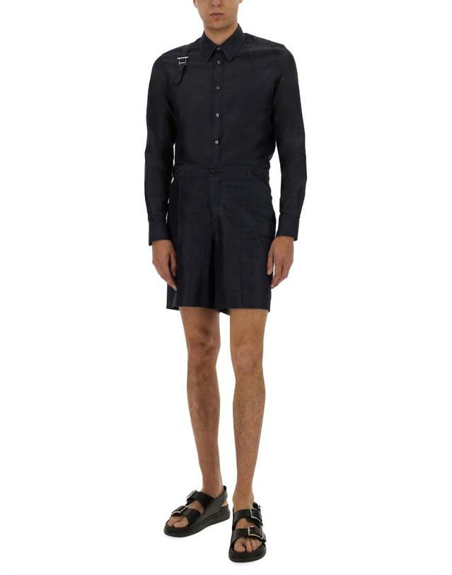 알렉산더맥퀸 [해외직구] 25 S/S 알렉산더 맥퀸 하니스 셔츠 WITH T 버클 828635_QYABM4244 B0041634979 착용컷