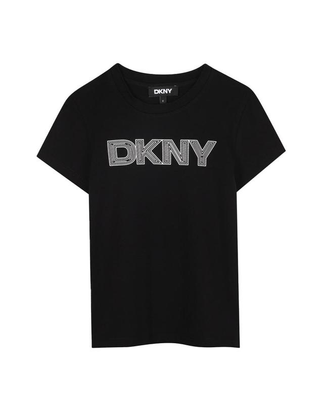 디케이앤와이 [해외직구] 25 F/W DKNY 티셔츠 WITH 로고 (KIDS 상품) D62405K_09B B0041775135 착용컷