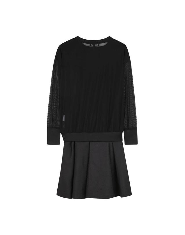 디케이앤와이 [해외직구] 25 F/W DKNY 2IN1 드레스 WITH 로고 (KIDS 상품) D62396K_09B B0041775178 착용컷