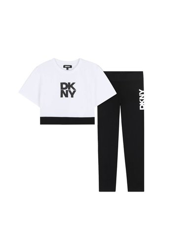 [해외직구] 26 S/S DKNY 셋 티셔츠 크롭 레깅스 (KIDS 상품) D62569K_N50 B0042022835