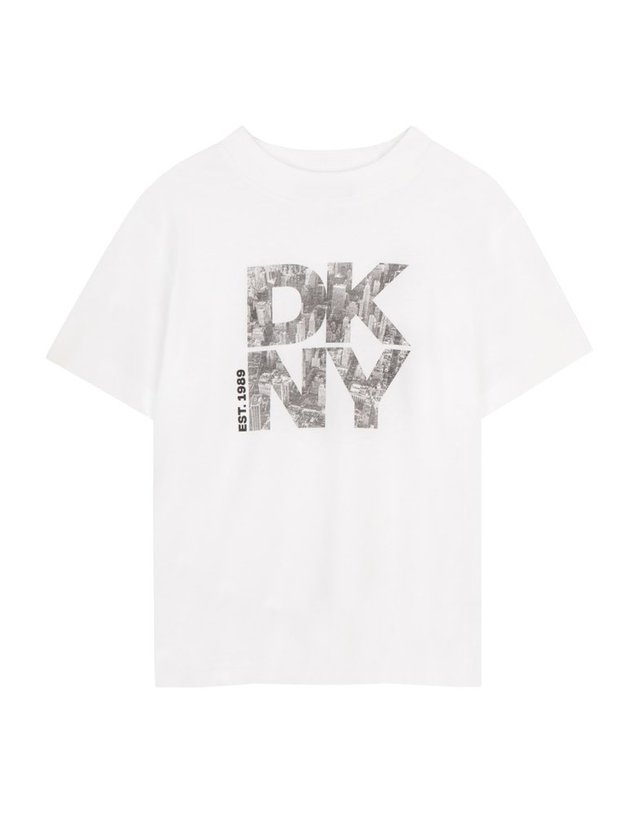 디케이앤와이 [해외직구] 26 S/S DKNY 티셔츠 콘 STAMPA (KIDS 상품) D62543K_10P B0042022888 착용컷