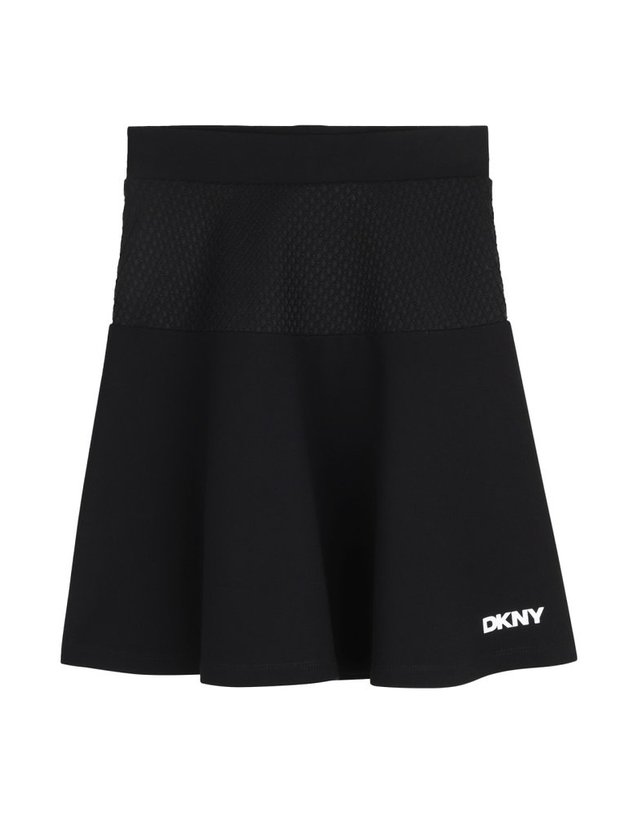 디케이앤와이 [해외직구] 26 S/S DKNY 로고 미니 스커트 (KIDS 상품) D62585K_09B B0042022899 착용컷