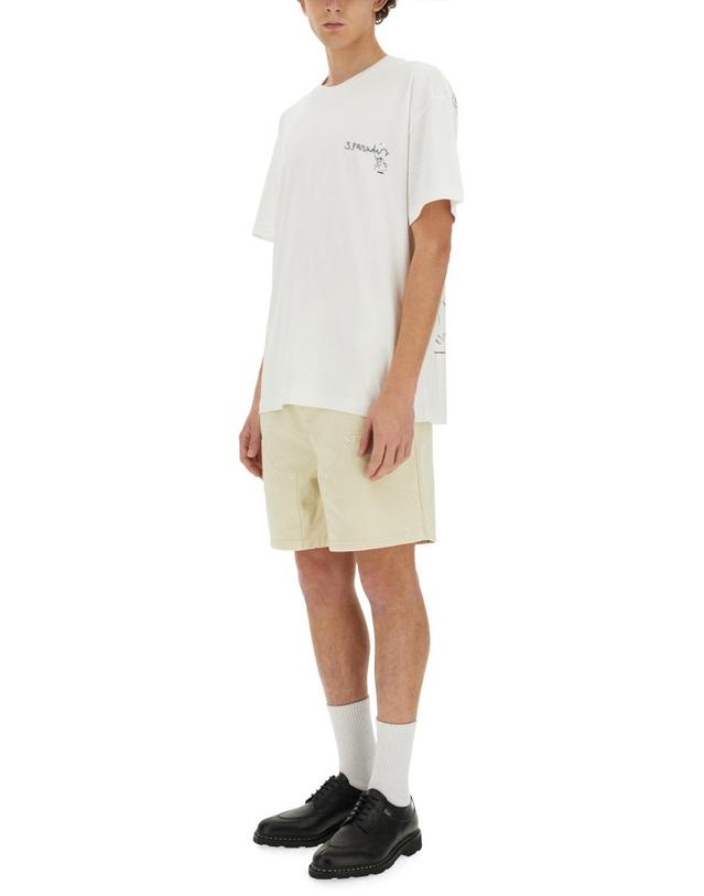 32 파라다이스 [해외직구] 24 S/S 32파라디 3PARADIS X 에드가 PLANS 티셔츠 SS2487_WHITE B0041274242 착용컷