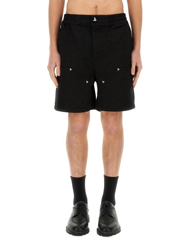 32 파라다이스 [해외직구] 24 S/S 32파라디 쇼츠 인 트윌 SS24207_BLACK B0041275448 착용컷