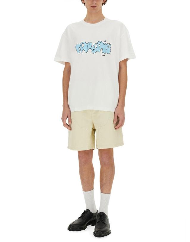 32 파라다이스 [해외직구] 24 S/S 32파라디 3PARADIS X 에드가 PLANS 티셔츠 SS2491_WHITE B0041278649 착용컷