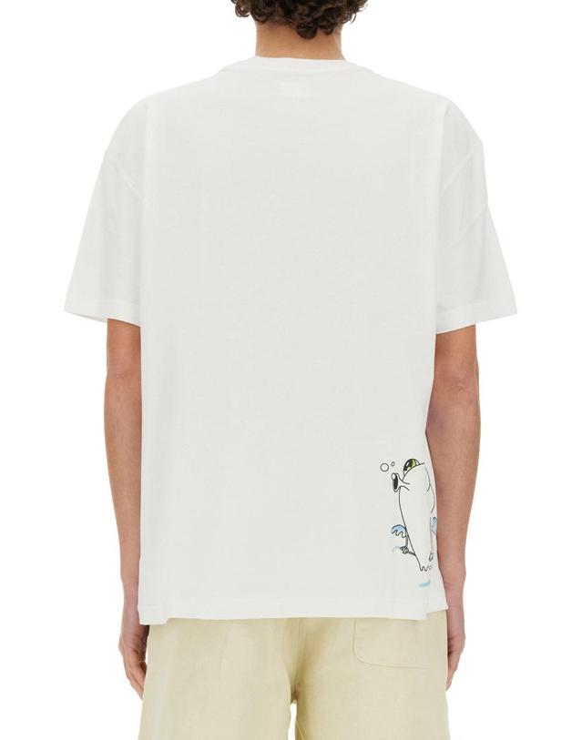 32 파라다이스 [해외직구] 24 S/S 32파라디 3PARADIS X 에드가 PLANS 티셔츠 SS2491_WHITE B0041278649 착용컷