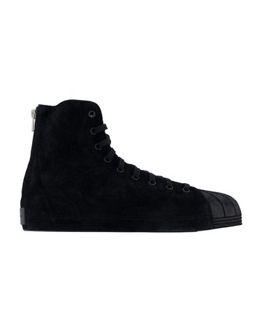 [해외직구] 26 F/W Y3 와이쓰리 NIZZASTAR 하이 스니커즈 Y-3 레더 블랙 KJ0373 B0732312648