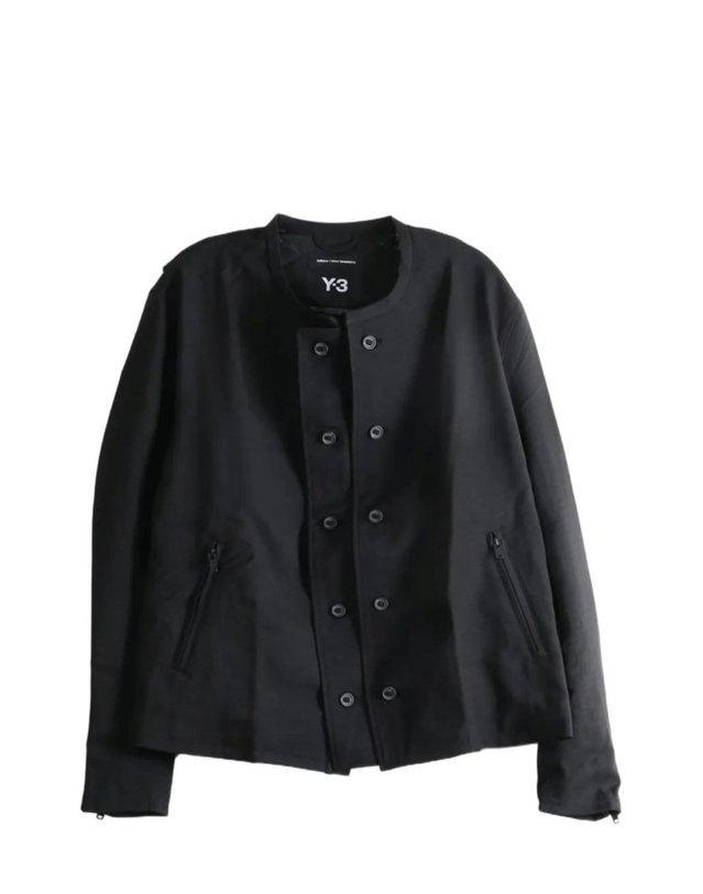 와이쓰리 [해외직구] Y3 와이쓰리 스포츠 유니폼 카라리스 자켓 KS3891BLACK B0192195125 착용컷